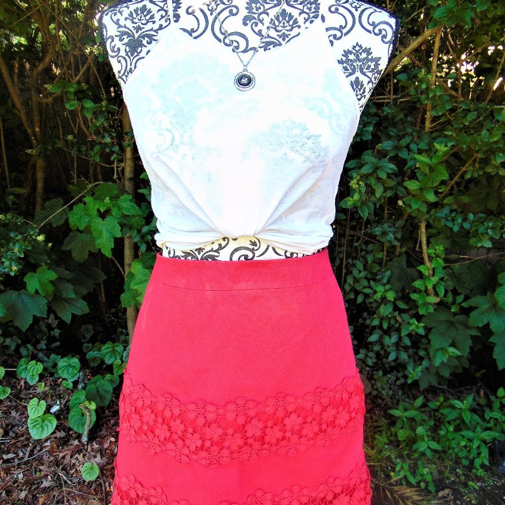 J. Crew mini skirt with flower details